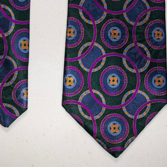 Stefano Ricci Vibrant Multicolor Geometric tie - Picture 3 of 6